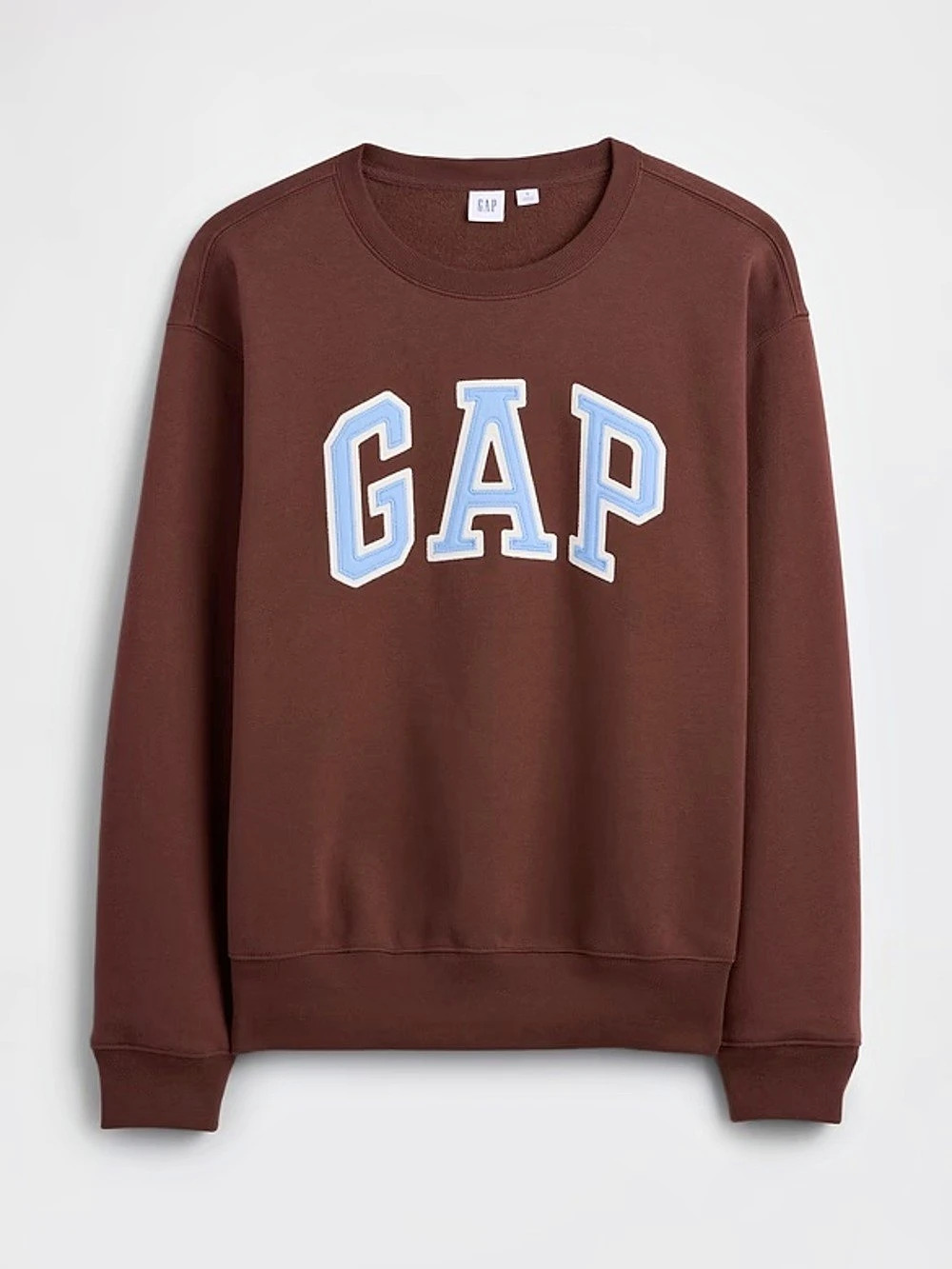 Gap Vintage Soft Arch Logo Crewneck Sweatshirt Brown XS